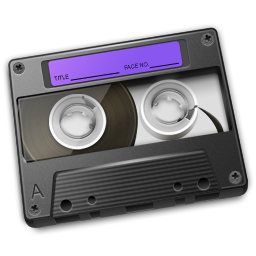 Cassette Purple Icon 256px png